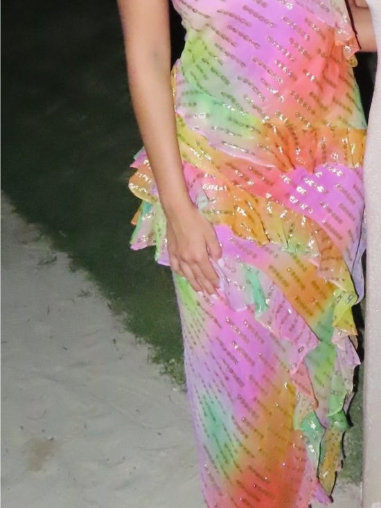 REVOLVE Dresses & Skirts - REVOLVE Multicolor Ruffle Maxi Dress